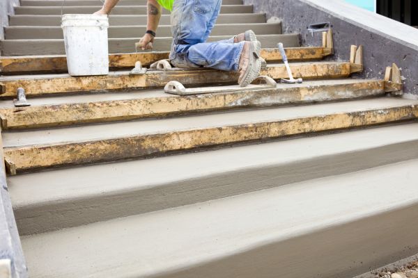 Concrete Steps Pouring in Danbury