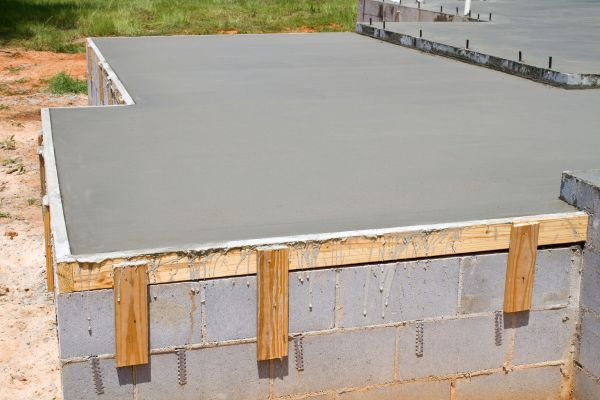 Concrete Slab Installation in Danbury