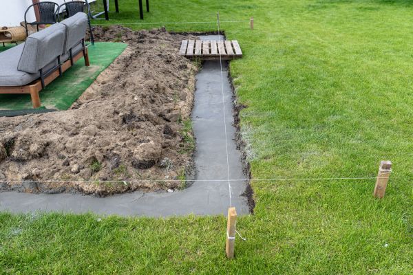 Cement Footer Installation in Danbury