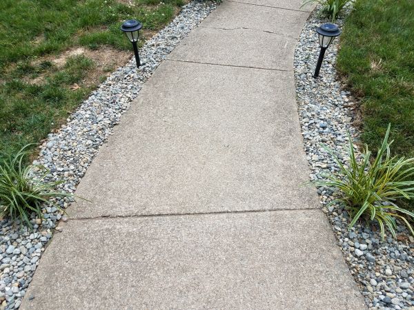 Cement Path Construction in Danbury
